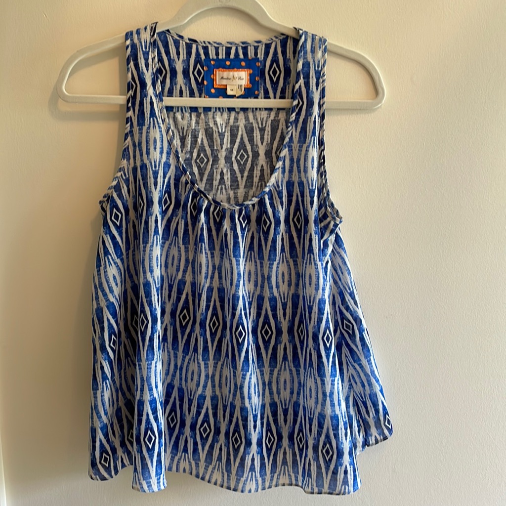 Ikat Pattern Top
